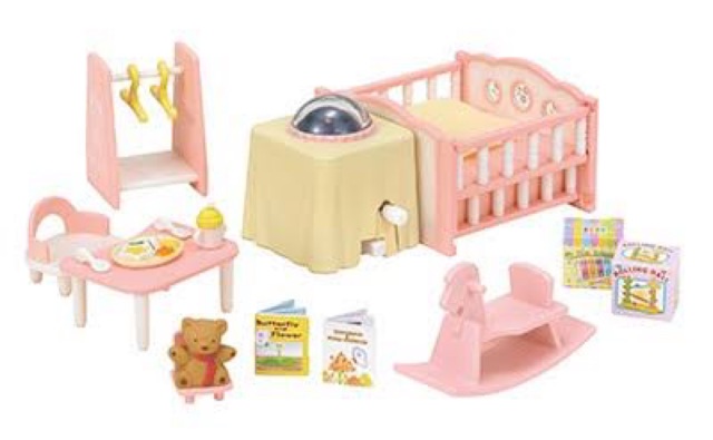 sylvanian baby nursery set
