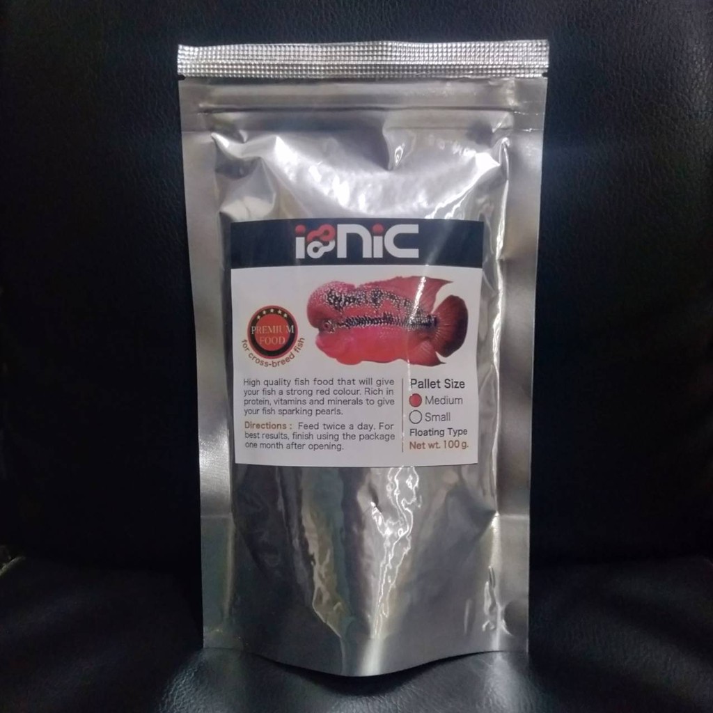 IONIC 100 GR MAKANAN IKAN SIZE M PELET IKAN