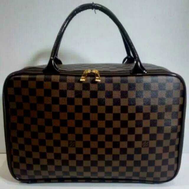 Travel bag kulit lv damier