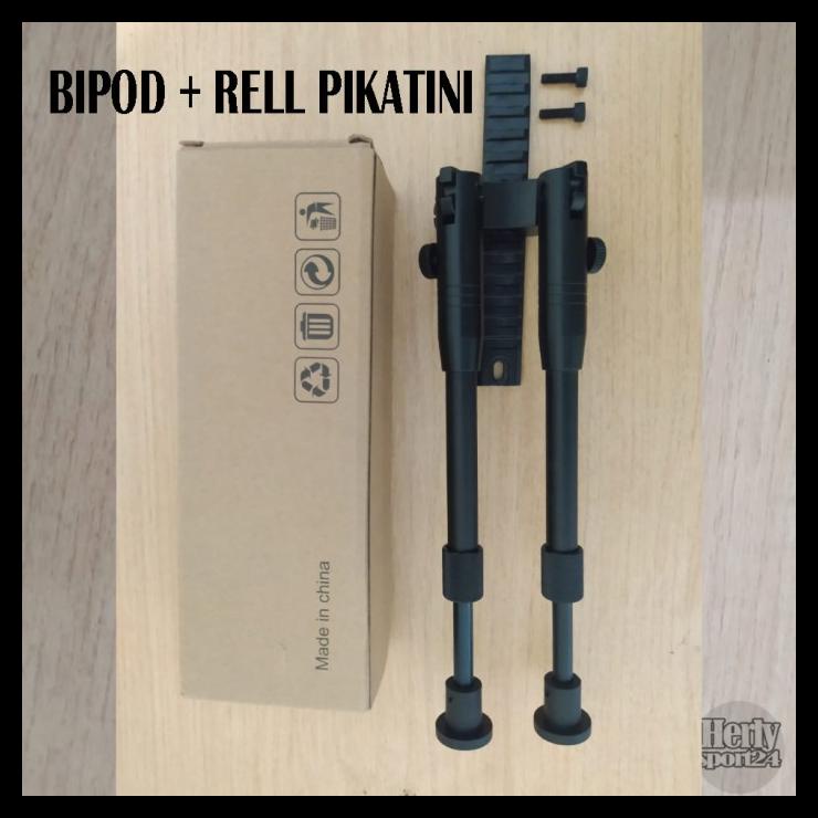 TERBARUU BIPOD SENAPAN ANGIN / BIPOD PLUS REL PIKATINI / PENYANGGA SENAPAN TERLARIS