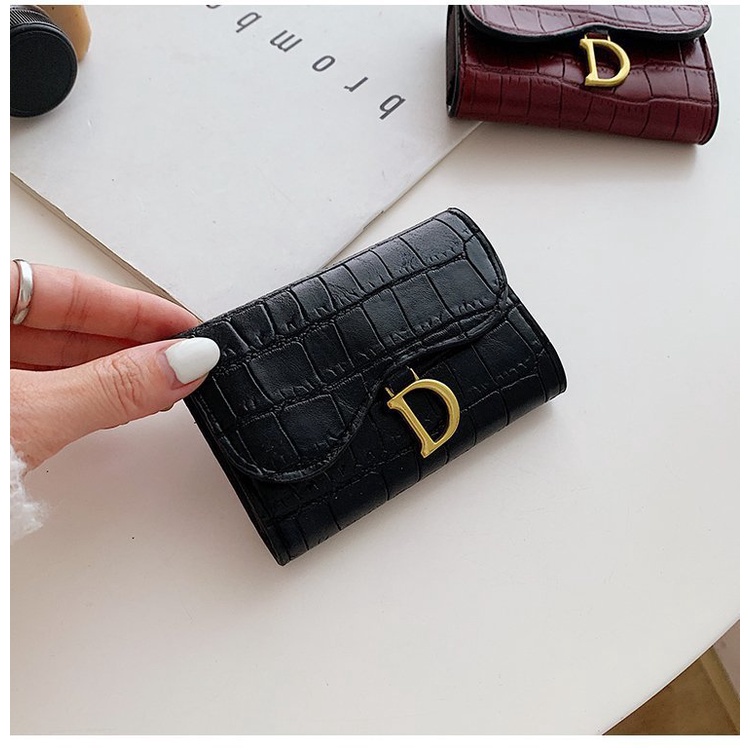 Dompet Lipat Wanita  Mini Fashion Korean Style Dompet Wanita Import Murah Dompet Lipat Anak Perempuan D63