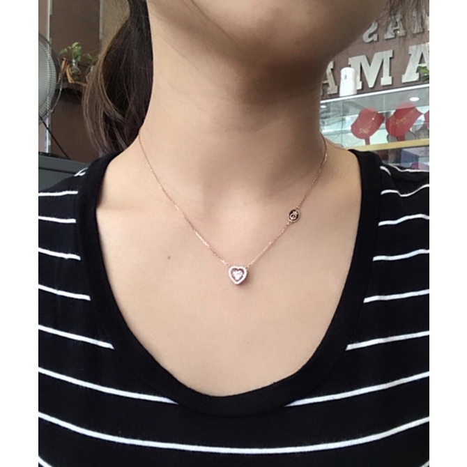 Kalung emas dancing stone IGUN kadar 375 gold love