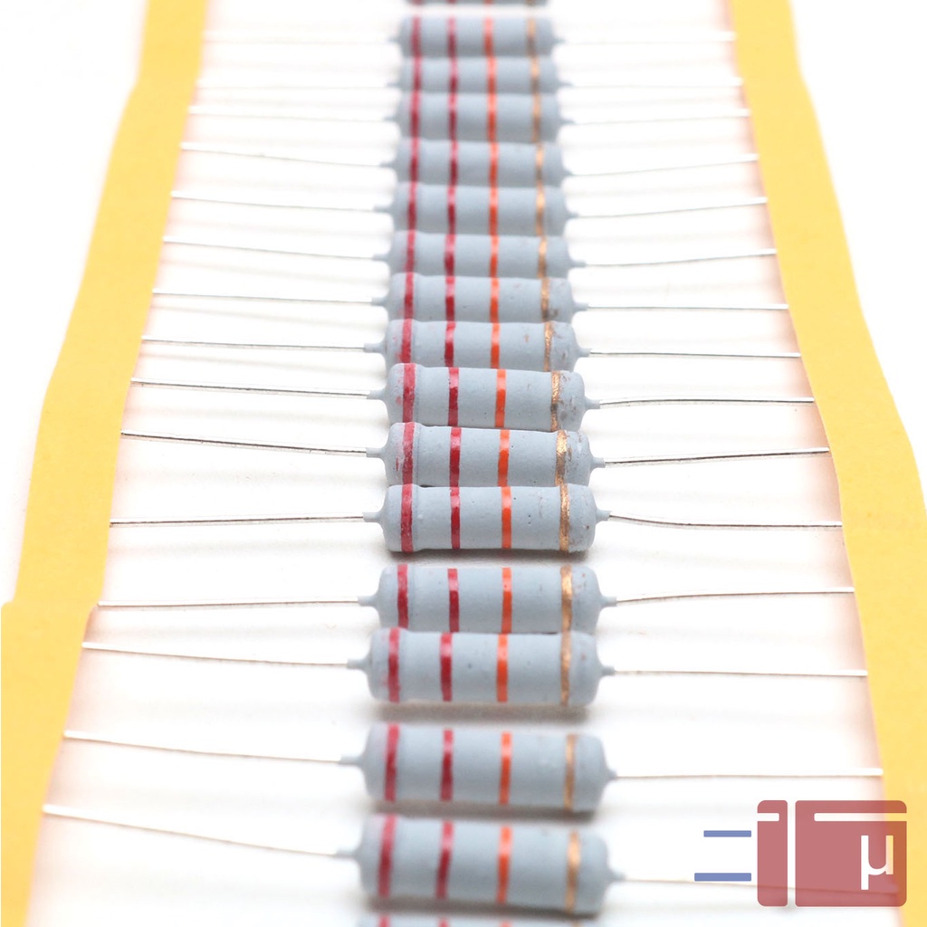 Resistor 22K 2W Metal Oxide 5% Taiwan Kaki Tembaga