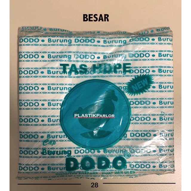 KANTONG KRESEK / TAS HDPE DODO PUTIH/DOF TEBAL 0,2