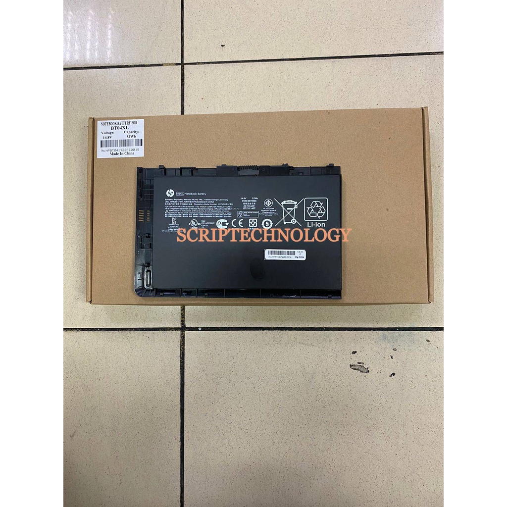 Baterai Batre Laptop HP SC EliteBook Folio 9470M 9470 9480M BT04XL New