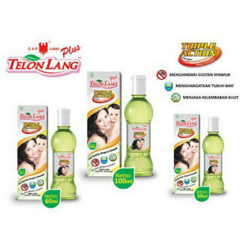 Telon Lang Minyak Telon Plus 15mL 30mL 60mL 100mL Cap Lang Bayi Baby Oil Anti Nyamuk CapLang