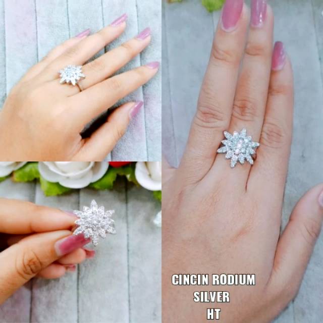 Cincin silver original,awet,tahan lama,tidak berkarat