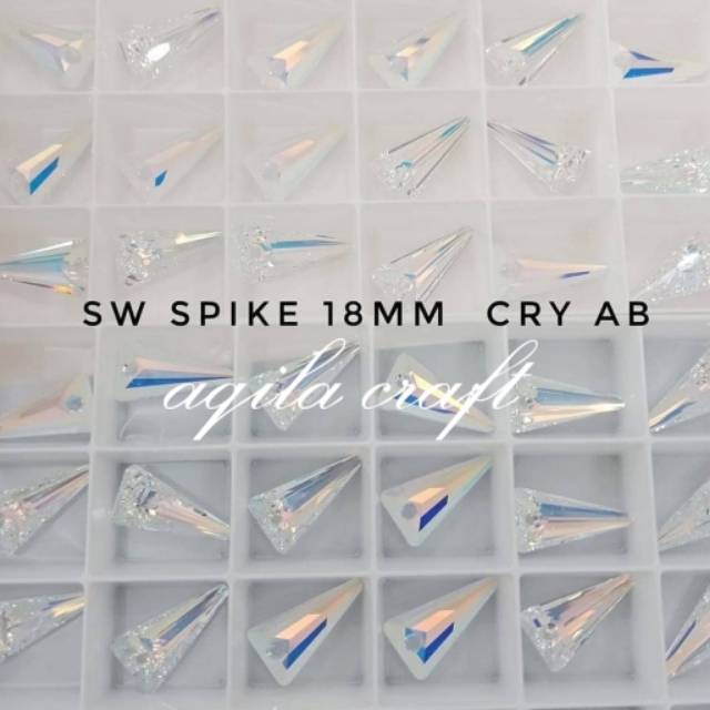 SALE CRYSTAL SWAROVSKI ORIGINAL CRYSTAL SWAROVSKI ORIGINAL SPIKE 18MM CRY AB