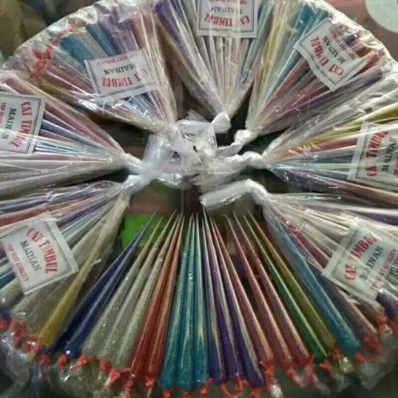 MAINAN GLITER TINTA TIMBUL ISI 100 PCS GROSIR