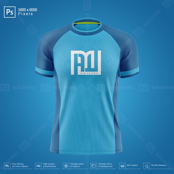 Jual Mockup Jersey Bola Kerah O Raglan Resolusi Kx K Pixel Front