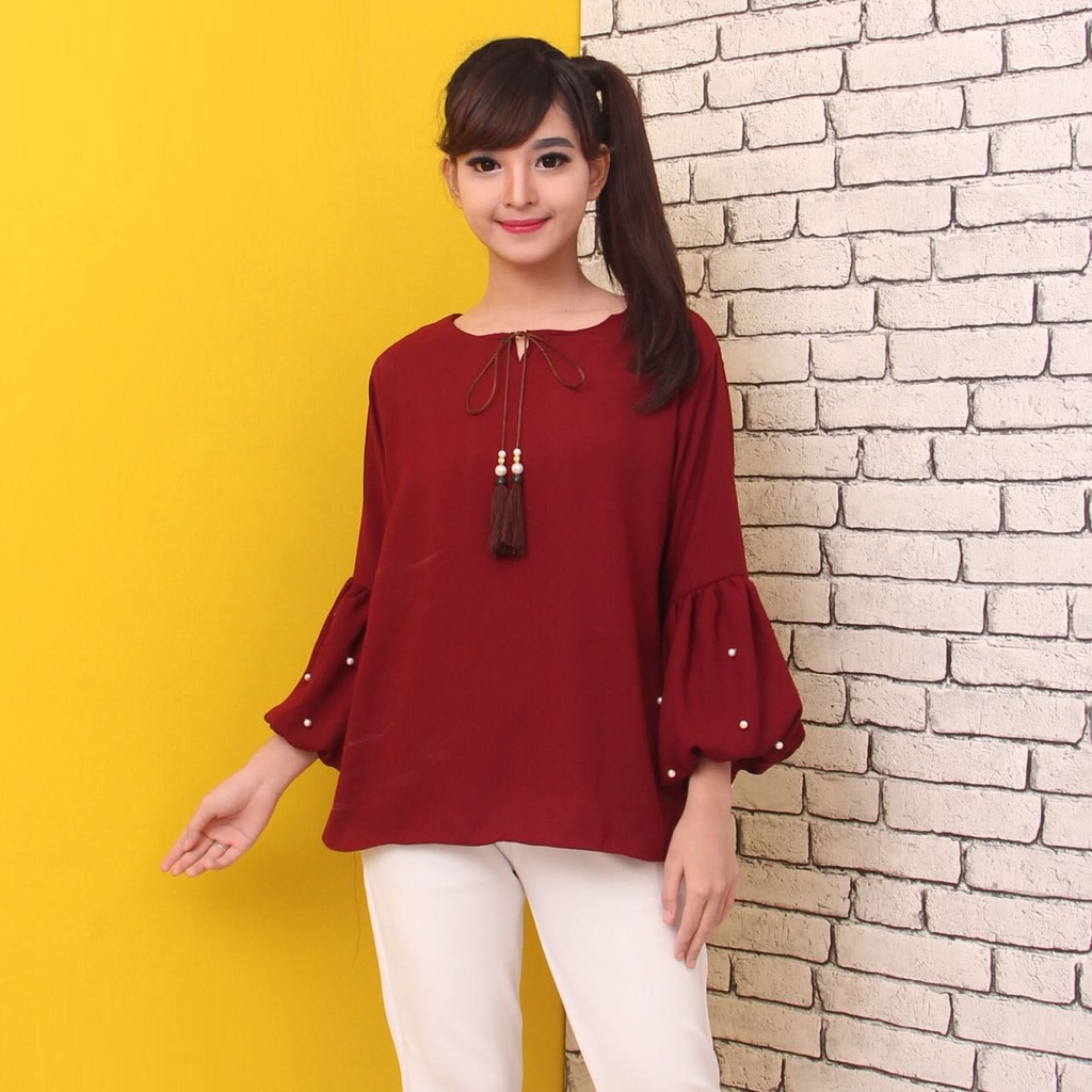 Blouse 1193/Diskon Blouse Blus Kerja Wanita Sale!!!/ Atasan Wanita Casual/ Baju Cewek Korea Murah