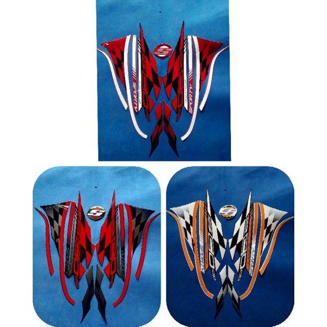 Striping stiker Lis Les Body Motor Honda Scoopy Sporty 2018 Full Set Motif Standar Original Kualitas
