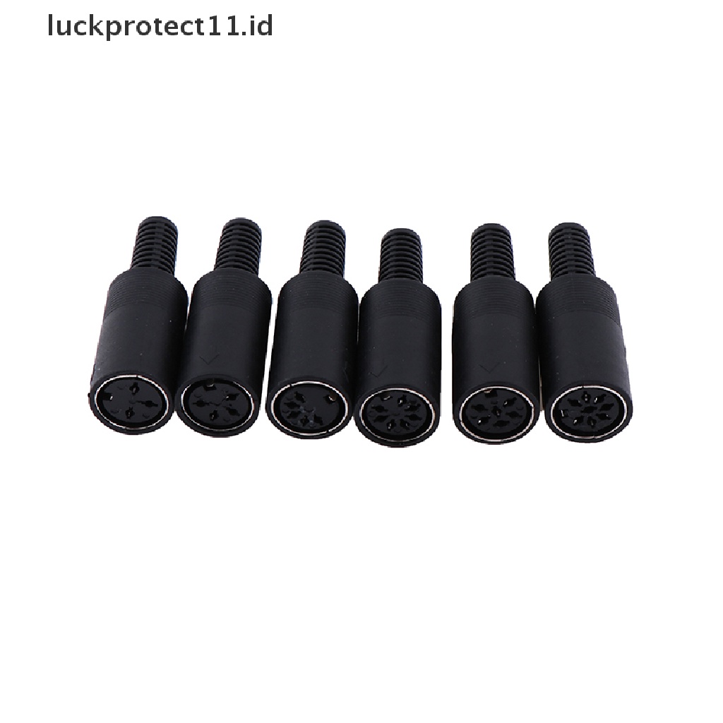 &lt; Luckprotect11.Id &gt; Din Plug Konektor Socket 3 / 4 / 5 / 6 / 7 / 8 Pin Male / Female