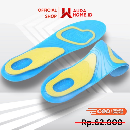 Silikon Alas Kaki Sepatu Sport Shock Absorb Gel / Alas Kaki Sol Insole Dalam Tambahan Sepatu Pria Wa