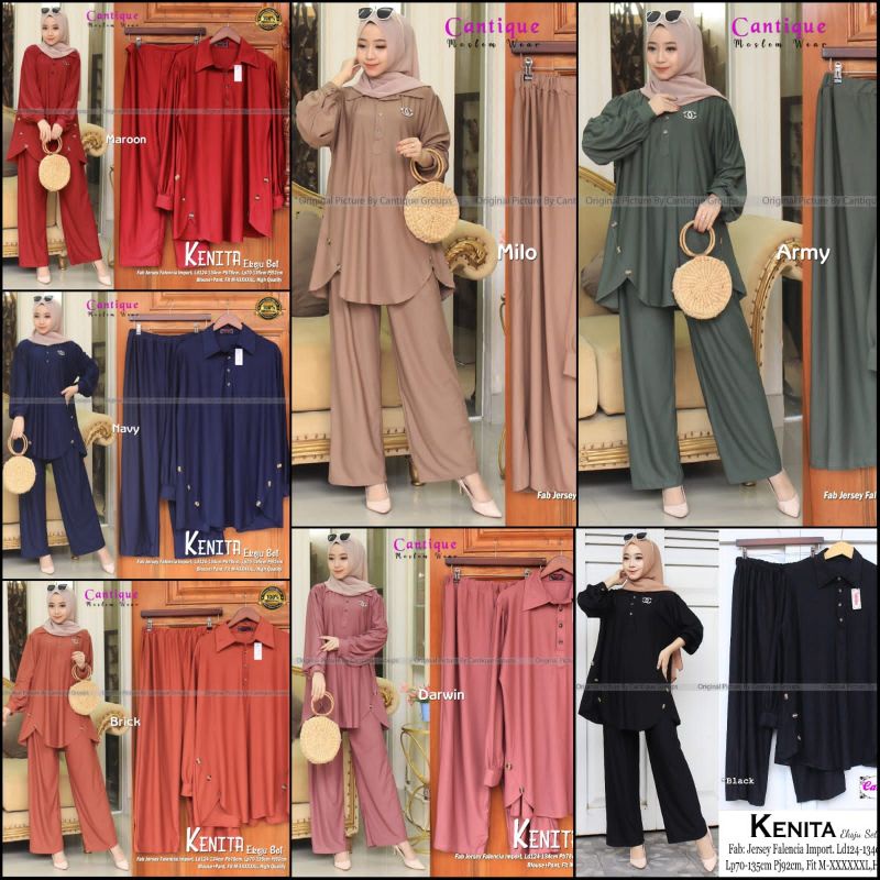 KENITA EKSJU SET EKSTRA JUMBO ORIGINAL BY CANTIQUE (100% REAL PICT ORI BERLABEL CANTIQUE)
