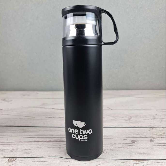 (BISA COD) RVOSTR  Botol Minum Thermos with Cup Head 500ml - SUS304