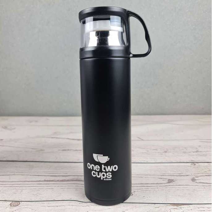 One Two Cups Botol Minum Thermos with Cup Head 500ml - SUS304