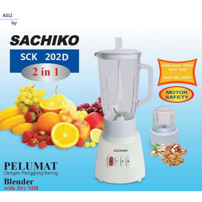 BLENDER 1SET LENGKAP MESIN + GELAS SACHIKO ICHIKO / NATIONAL VIVA OMEGA ORIGINAL