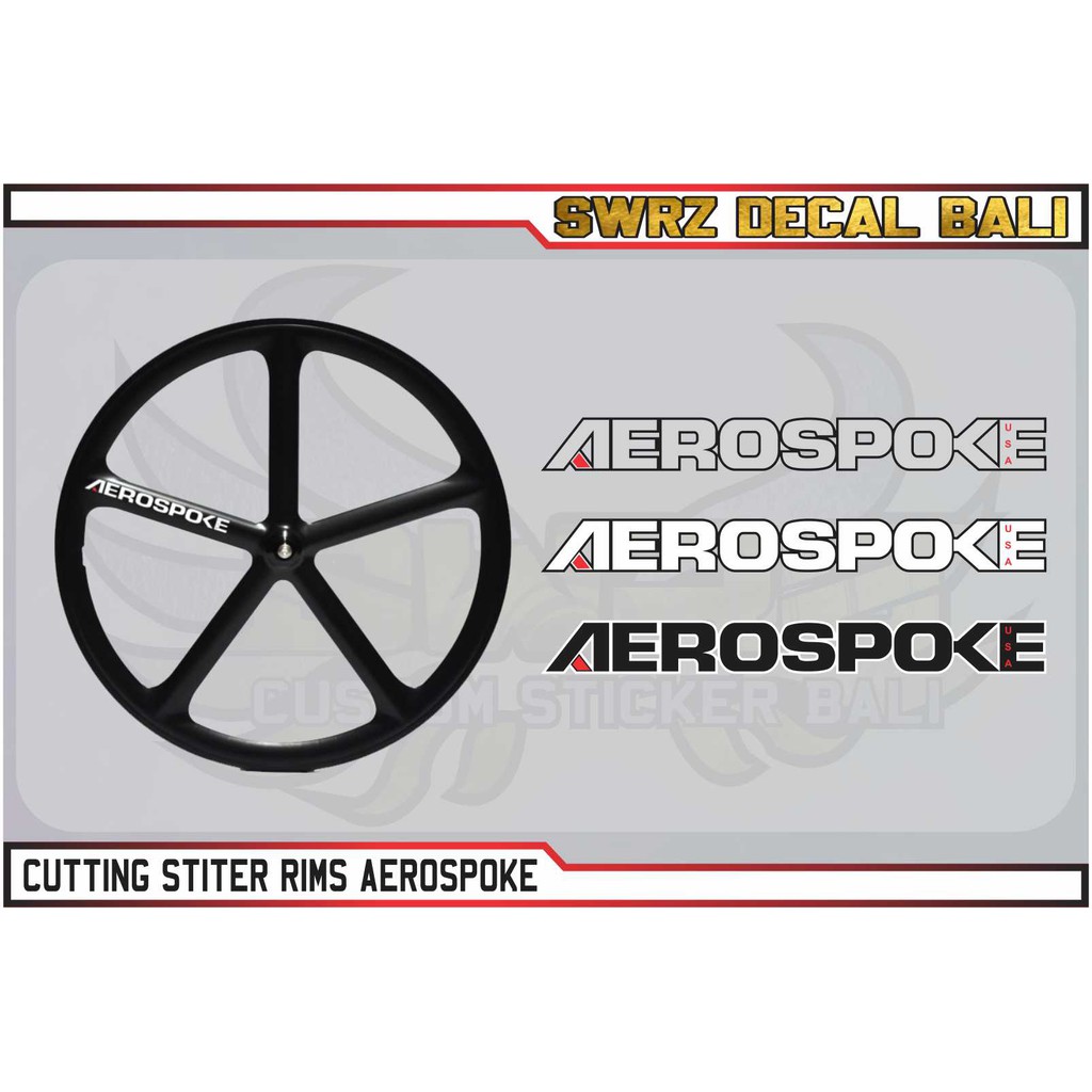 DECAL CUTTING STICKER RIMS AEROSPOKE
