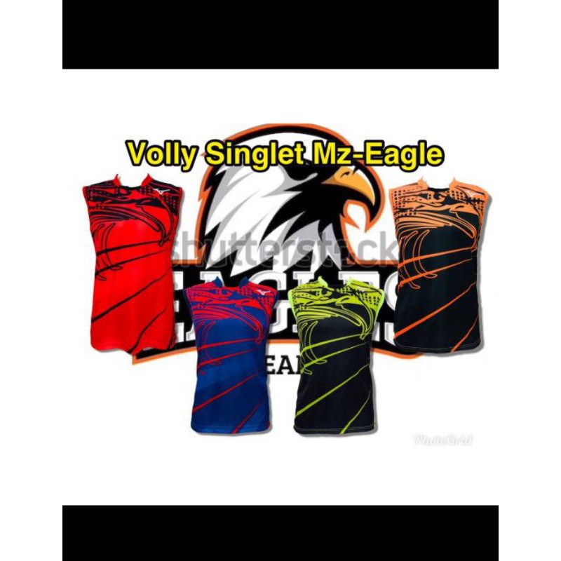 kaos voli singlet mizuno