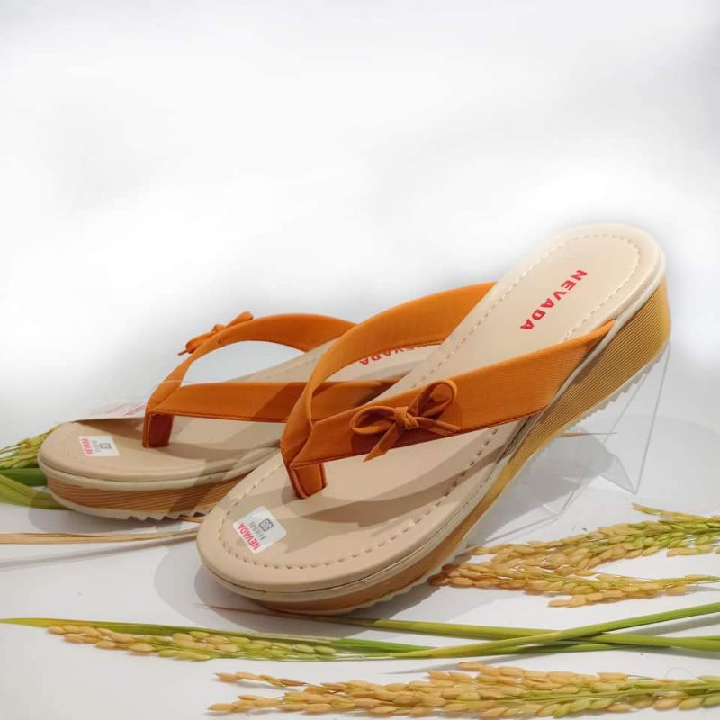 Sandal Wedges Cewek NVD | Sendal Wedges Hak Tinggi 5cm (WN001)