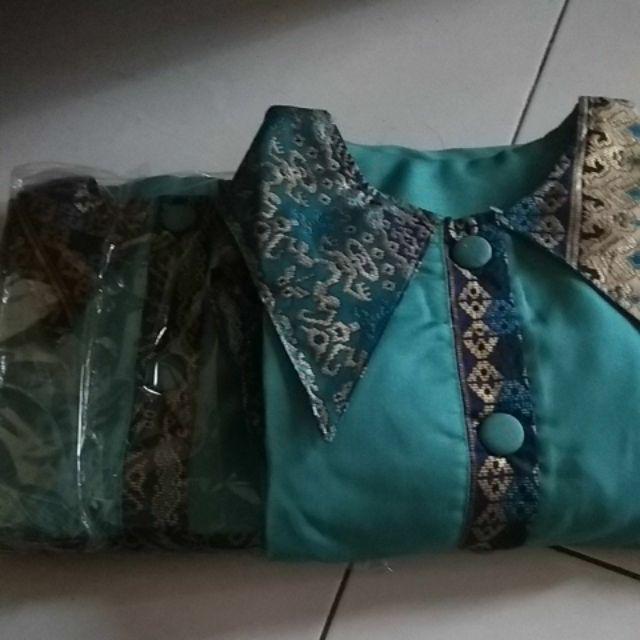 Keluarga New Batik Couple Modern || Gamis Kerah