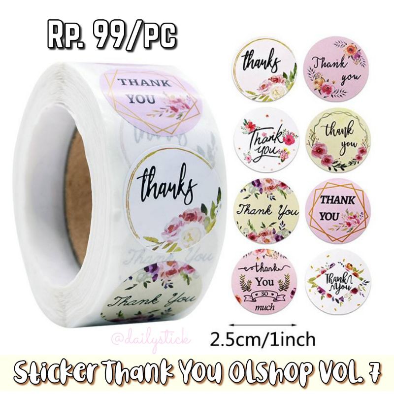 

Sticker Thank You Olshop Vol. 7