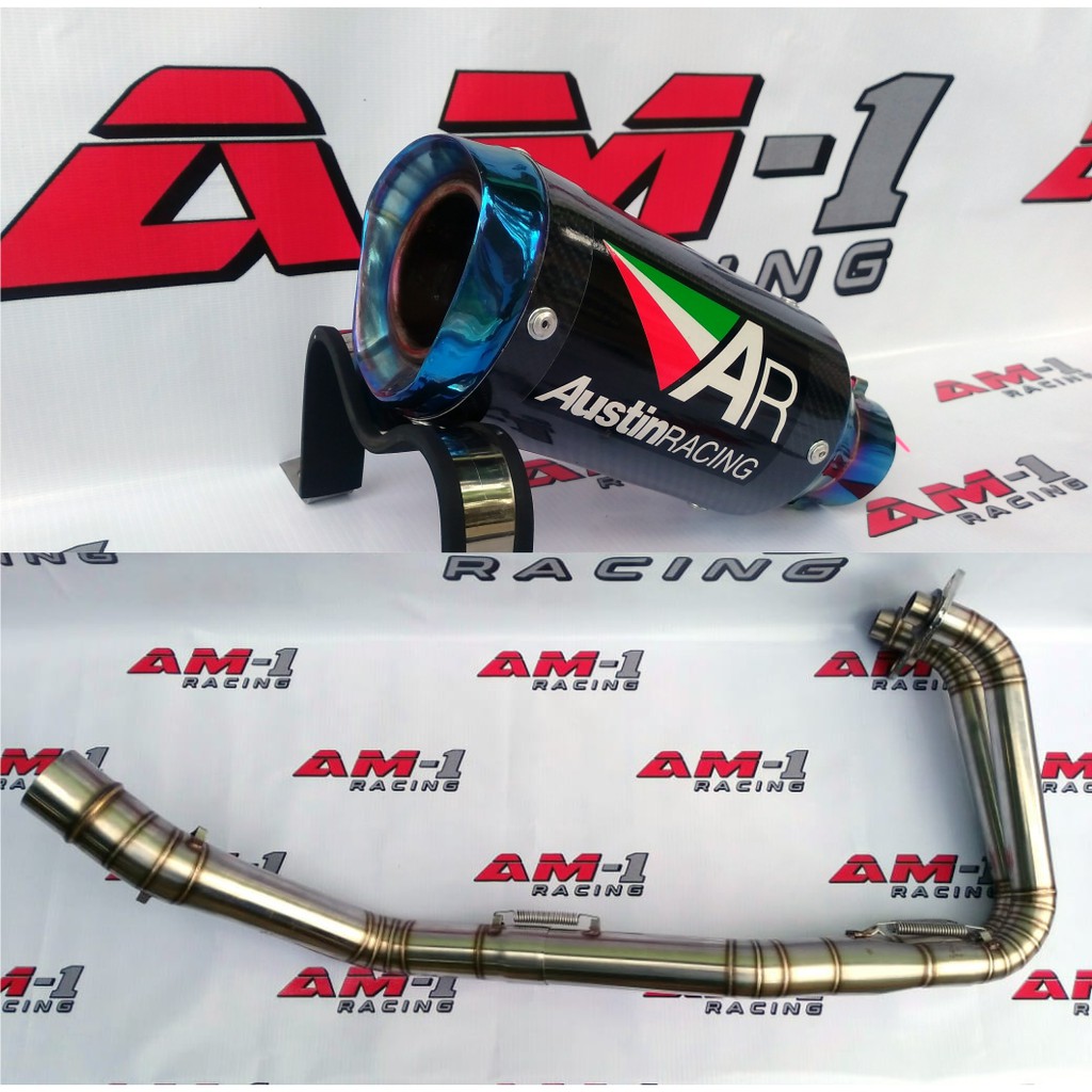 Knalpot Racing Austin Gp1r Gp 1 R Biru Carbon Cbr250rr Cbr 250rr Cbr 250 rr Ninja 250 z250 R25 mt25