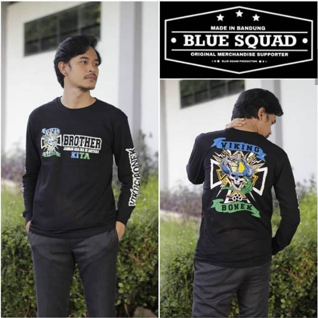 Kaos Persib Persebaya viking Bonek brother jangan ada dia di antara kita lengan panjang
