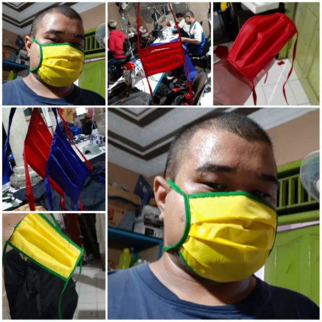 Masker mulut masker bahan Polyester non sensi