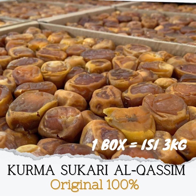 

KURMA SUKARI BASAH 3kg / SUKARI PREMIUM ASLI ORIGINAL / Kurma Murah oleh Oleh Haji umroh