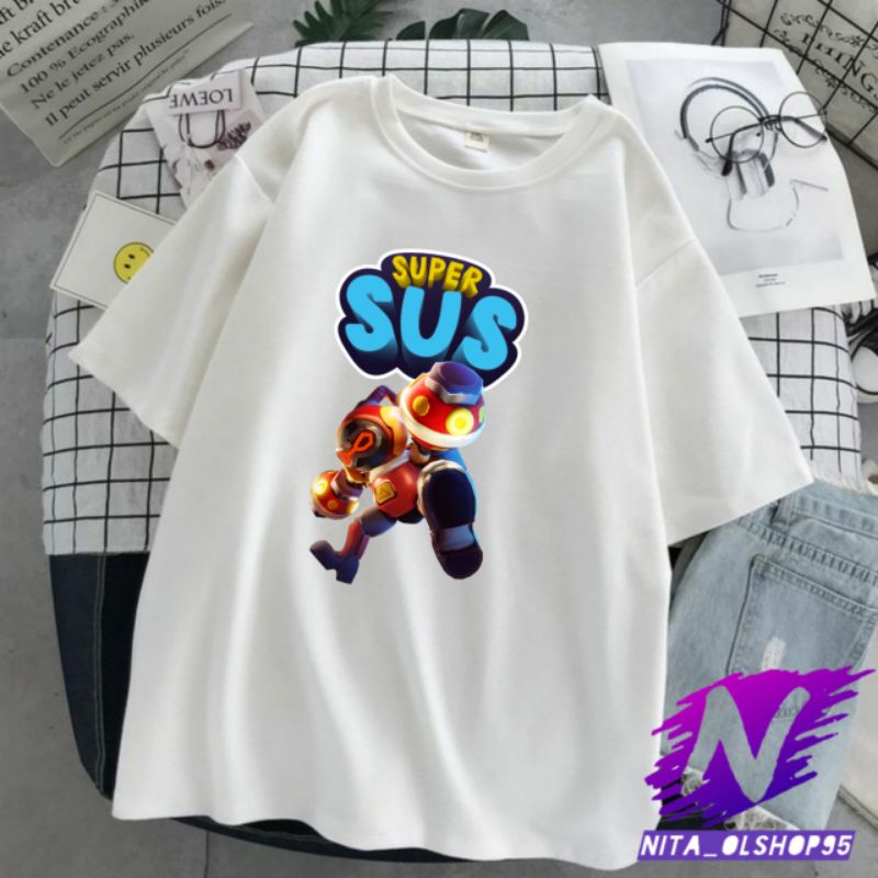 baju anak super sus flashbang kaos supersus