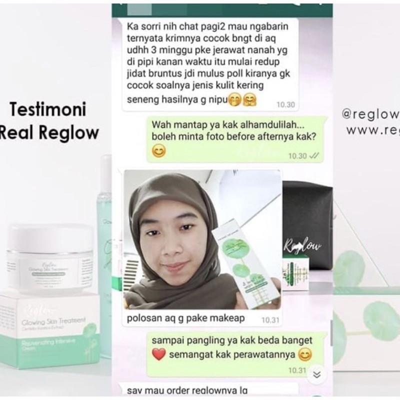 REGLOW Glowing Skin Treatment Original  REGLOW Skincare  Original Cream Perawatan Wajah   - RE GLOW-7