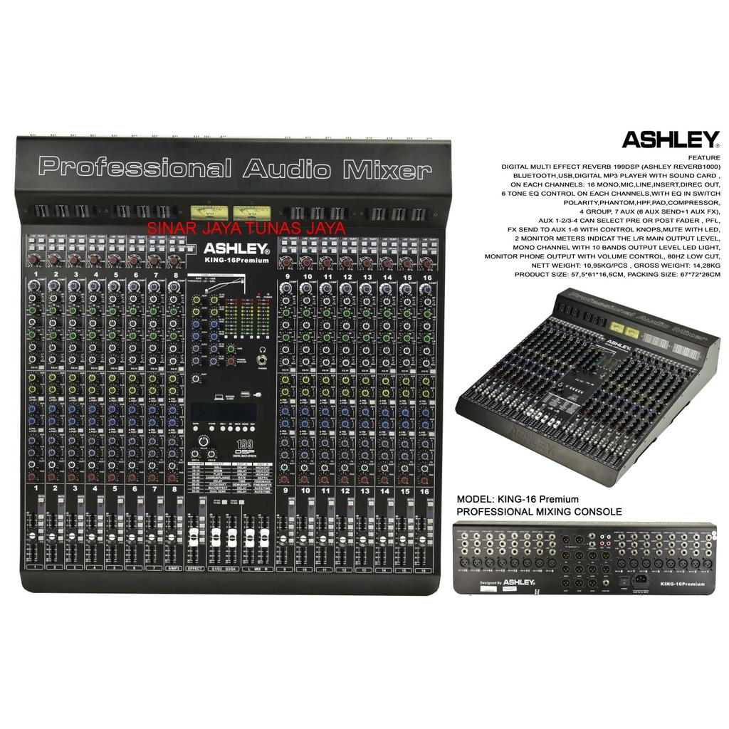 MIXER ASHLEY KING 16 PREMIUM ORIGINAL