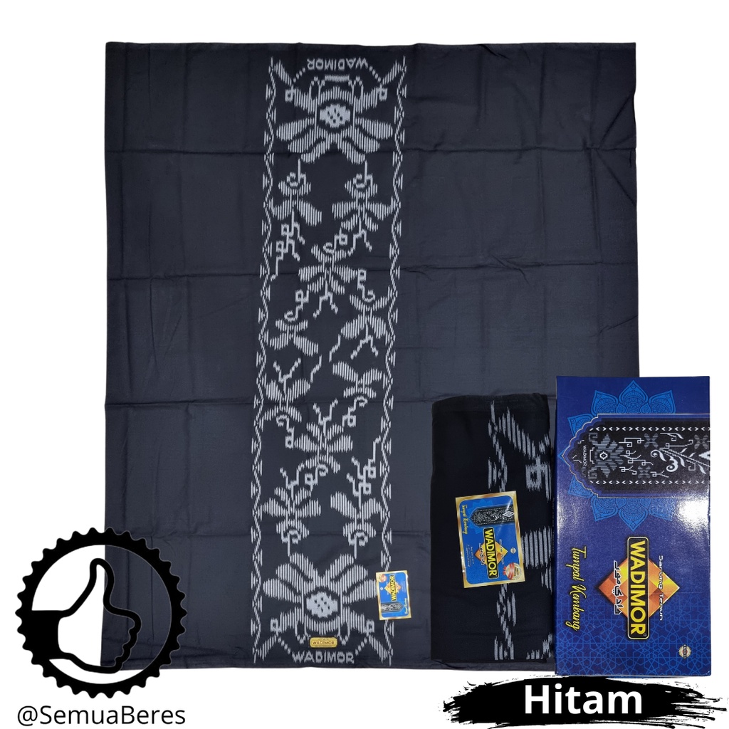 Sarung Wadimor Motif Tumpal Kembang - Kain Tenun Dewasa Pria Laki Cowo Sholat Solat