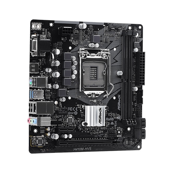 MOTHERBOARD ASROCK H410M-HVS H410M HVS LGA1200, H410, DDR4, USB3.2, SATA3