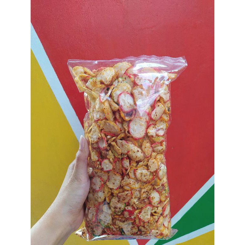 

(BISA COD) Krupuk seblak kencur kemasan 250 gr 500 gr