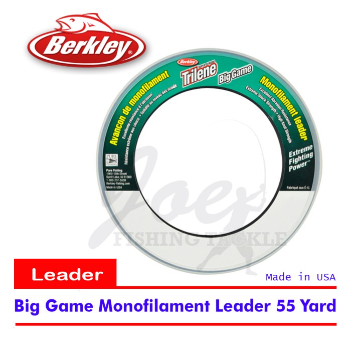 Berkley Trilene BigGame 50 Lb Monofilament Leader - 55 Yard