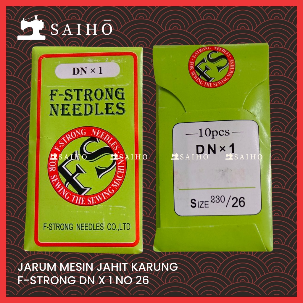 [F-STRONG] JARUM MESIN JAHIT KARUNG DN X 1 / DNX1 NO 26 F STRONG