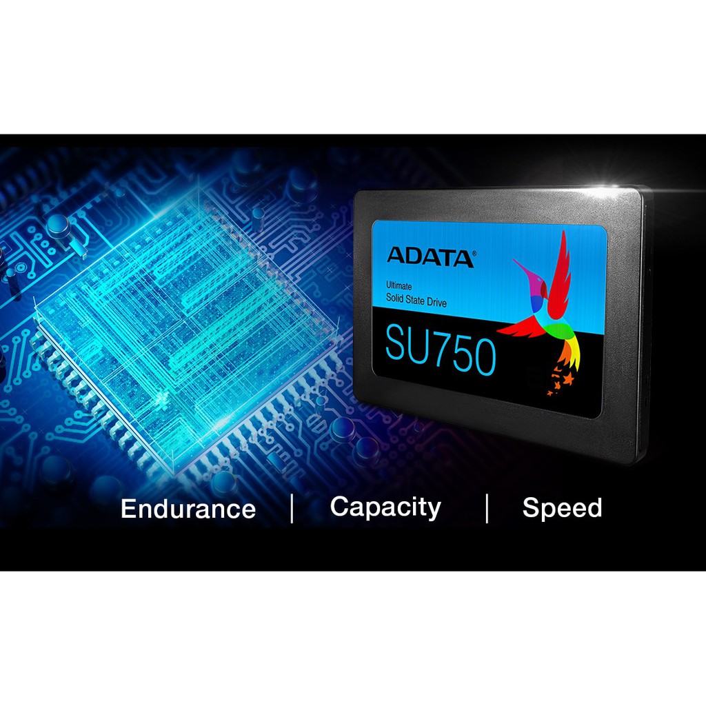 SSD ADATA SU750 256GB 3D-NAND R=550 MB/s W=520MB/S