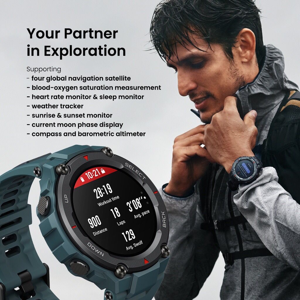 Amazfit T-Rex Pro Smartwatch Garansi Resmi Amazfit Indonesia