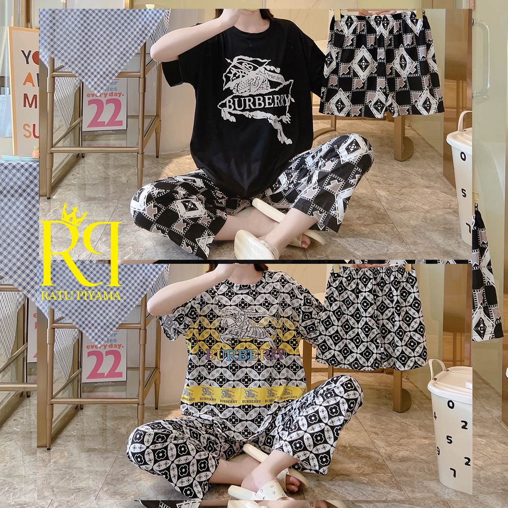 Piyama Import Murah Piyama Lengan Pendek style Korea Baju Tidur Wanita Import / Baju Tidur cewek Piy