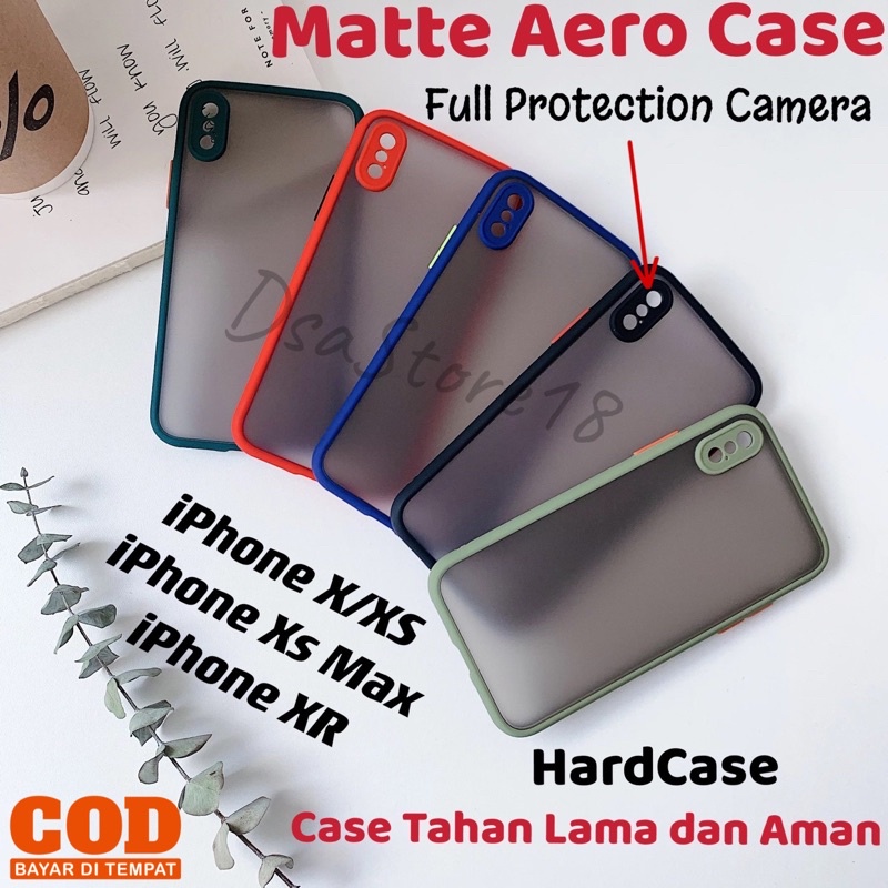 AERO Case Matte IPHONE X / XS / XR / XS MAX Hard Soft Case iPhone Silicone Dove