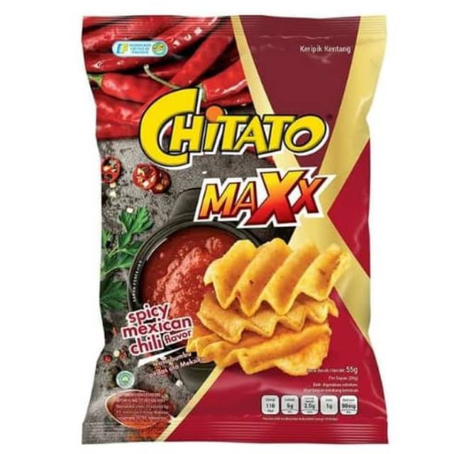 Chitato Maxx spicy mexican chili flavour 68 gram