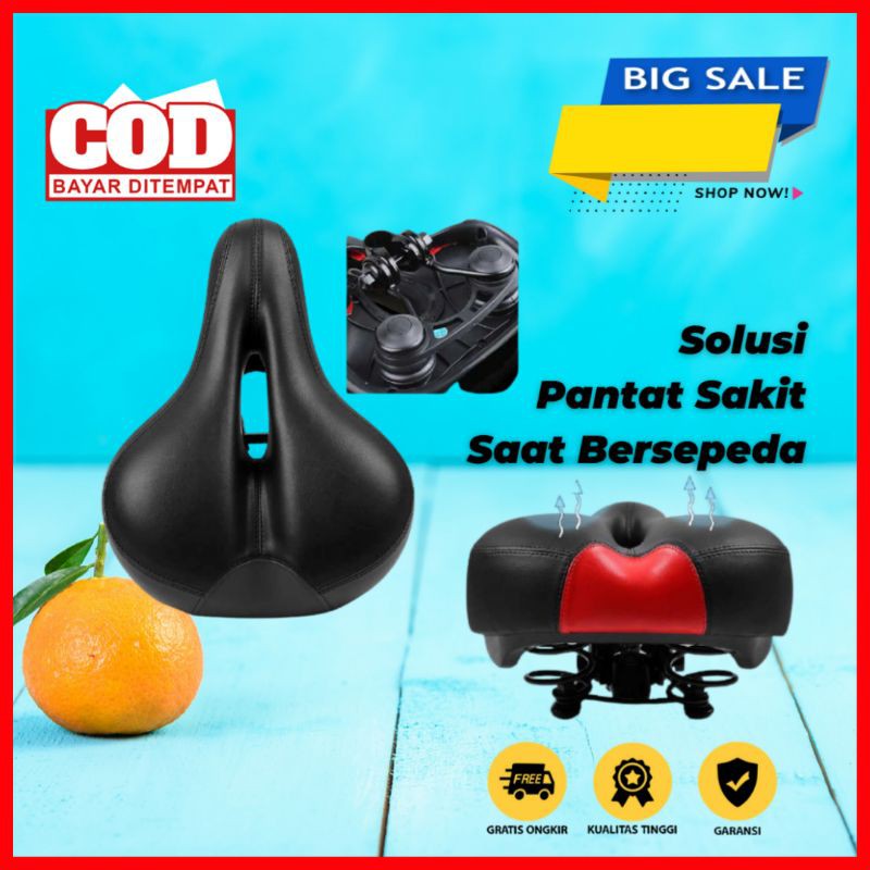 Sadel Sepeda Empuk dan Lebar Berkualitas MTB Gunung Lipat Mini BMX Onthel Anak Fixie Taffsport NE1119 Murah Jok Sepeda Gunung MTB Fixie Onthel Mini BMX Lipat Universal