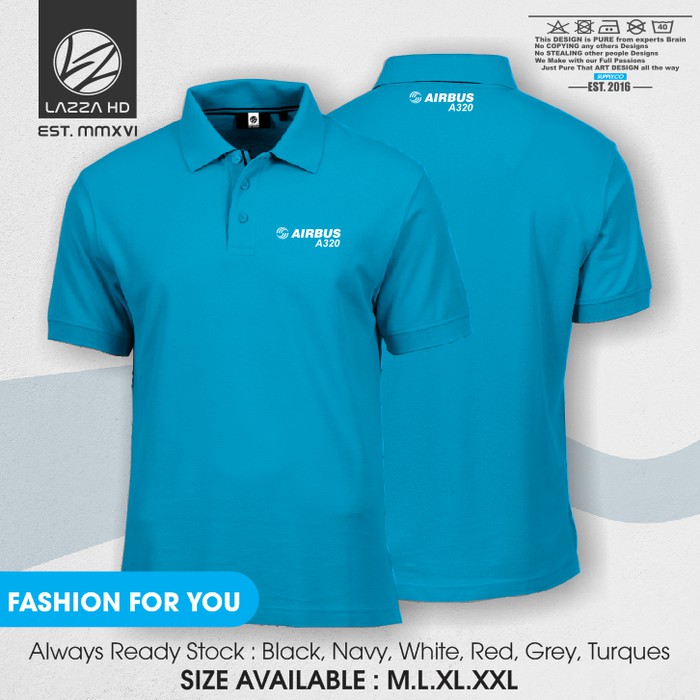 Poloshirt Polo Kaos Kerah Airbus A320 Terlaris -assiyah