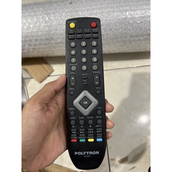 REMOTE REMOT SET TOP BOX STB POLYTRON 81G352 ORIGINAL ASLI