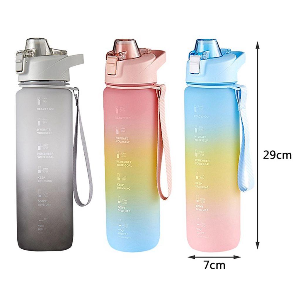 [Elegan] Botol Air Olahraga Kapasitas Besar 1000ML Sealing Lid Juice Milk Tea Cup Camping Outdoor Untuk Travel Sekolah Fitness Water Cup