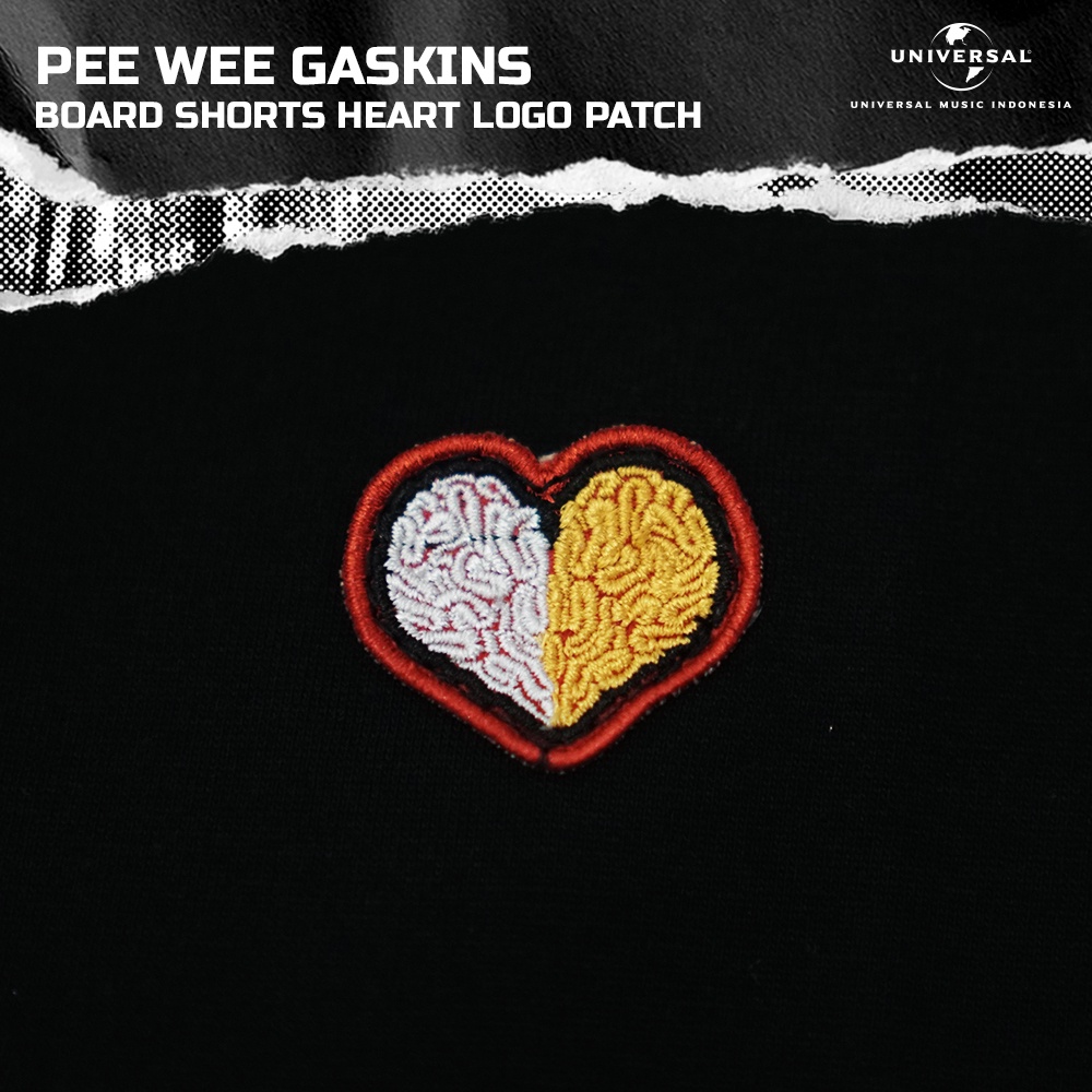 Pee Wee Gaskins - Board Short Heart Logo Patch