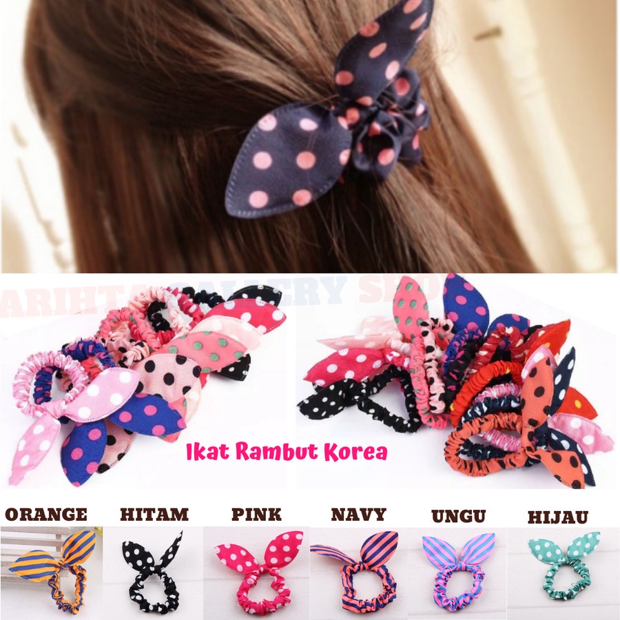 Ikat Rambut Chibi/ ikat Rambut Korea / Ikat Rambut Dewasa chibbi/ Ikat Rambut Anak Chibi /Ikat Rambut Pita Korea atau Kuncir Rambut Chibi Cantik dan Lucu